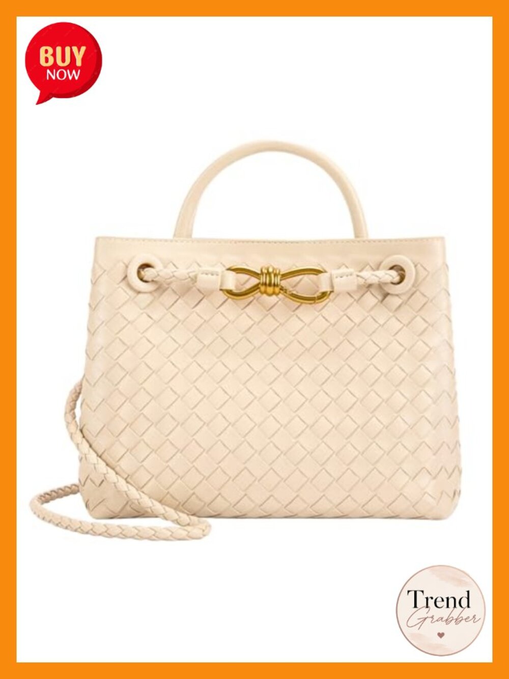 Woven Tote Bag Top Handle Shoulder Handbag Faux Leather Purse